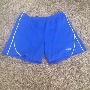Blue umbro shorts